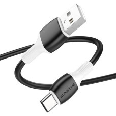 Кабель Borofone BX84, USB-Type-C, 3A, довжина 1м, Black, BOX