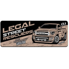 Килимок 300*700 тканинний Legal street rescuers з боковою прошивкою, товщина 2 мм, Beige, Пакет