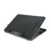Підставка під ноутбук IceCoorel K15D, 10-19", 15 * 60mm 2550±10% RPM, корпус пластик + алюміній, 2xUSB 2.0 + LCD, 415x296x28mm, RGB, Box, Q10