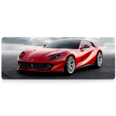 Килимок 300*700 тканинний Ferrari 812 superfast з боковою прошивкою, товщина 2 мм, Red, Пакет