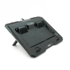 Підставка під ноутбук IceCoorel A3, 10-15.6", 2*60мм 2800±10% RPM, корпус пластик, 2xUSB2.0 + LCD + speed controllers, 400x350x45mm, Black, Box, Q10