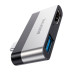 Перехідник BOROFONE DH2 Type-C(Male) - USB3.0+2*HDMI, Black, Box