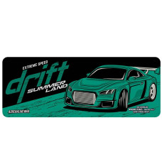 Килимок 300*700 тканинний Drift з боковою прошивкою, товщина 2 мм, колір Dark green, Пакет
