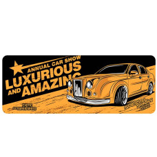 Килимок 300*700 тканинний Luxurious and Amazinc з боковою прошивкою, товщина 2 мм, колір Dark yellow, Пакет