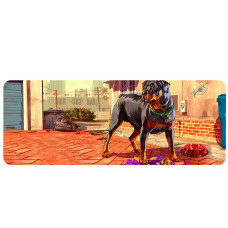 Килимок 300*800 тканинний GTA5 Dog з боковою прошивкою, товщина 3 мм, Пакет