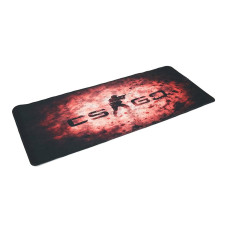 Килимок 300*700 тканинний CS One Fighter з боковою прошивкою, товщина 2 мм, колір Black/Red, Пакет