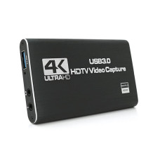 Зовнішня карта відеозахоплення 4К HDMI-USB 3.0, для захоплення та запису відео з екрана комп'ютера+ мікрофонний вхід та вихід на навушники
