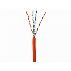 Кабель кручена пара GEAR UTP 4x2x0,51 Cat5E, CCA, LSZH низькодимний для внутрішніх робіт, помаранчевий, 305m