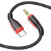 Кабель Borofone BL14 Jack 3.5mm(M) =>Type-C(M), 1м, Black, Box