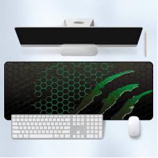 Килимок 300*800 тканинний Honeycomb з боковою прошивкою, товщина 2 мм, колір Black/Green, Пакет