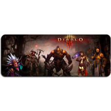 Килимок 400*900 тканинний "Diablo8" з боковою прошивкою, товщина 2 мм, Пакет