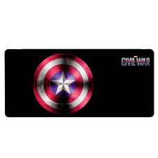 Килимок 300*800 тканинний Captain America з боковою прошивкою, товщина 3 мм, Пакет