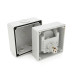 Вимикач зовнішнього монтажу, двосторонній висновок, IP65, AC:250V, 16A, Grey