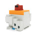 Поворотний вимикач з фіксатором, YRO YRDS1DB/N32/4, під DIN рейку, 1000V, 32A, 4P, Grey/Orange