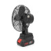 Вентилятор 6", з Li-Ion акумулятором 21V + перехідник, Black, Box 185х185 мм, 1,10 кг
