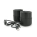 Колонки 2.0 Kisonli A-909 для ПК та ноутбука, USB + 3.5mm, 2x3W, 20Hz-20KHz, 190х95х110mm, black