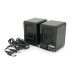 Колонки 2.0 Kisonli K100 для ПК та ноутбука, USB + 3.5mm, 2x3W, 20Hz-20KHz, 80х80х100mm, black