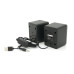 Колонки 2.0 Kisonli L-1040 для ПК та ноутбука, USB + 3.5mm, 2x3W, 20Hz-20KHz, 20X11X13mm, black
