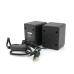 Колонки 2.0 Kisonli L-1030 для ПК та ноутбука, USB + 3.5mm, 2x3W, 20Hz-20KHz, 20X11X13mm, black