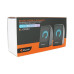 Колонки 2.0 Kisonli L-8080 для ПК та ноутбука, USB + 3.5mm, 2x3W, 20Hz-20KHz, 20X11X13mm, black