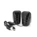 Колонки 2.0 Kisonli X7 для ПК та ноутбука, USB + 3.5mm, 2x3W, 20Hz-20KHz, Black