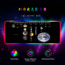 Килимок 300*800 для миші "Planets scales" тканинний з боковою прошивкою, товщина 3 мм, RGB підсвічування, живлення USB 1,8 м, Color Box