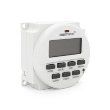 Таймер тижневий Sinotimer TM618H-3, програмований, 16А, 24V, 60х60х30 мм