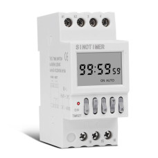 Реле часу Sinotimer TM627, на DIN-рейку, LCD, програмований, 16А, 220V, 82х68х36 мм