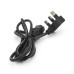 Кабель живлення UK 1.2m, 0.5mm, PC-184/2 CPCS-C13 3 pin (китайський роз'єм), Black, OEM