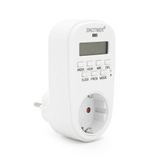 Розетка c цифровим тижневим таймером Sinotimer TM518, 16A, 3000W, 230V
