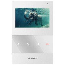 Аналоговий відеодомофон Slinex SQ-04M (white), 4,3” кольоровий екран TFT, слот microSD, 119×175×21 мм