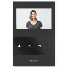 Аналоговий відеодомофон Slinex SQ-04M (black), 4,3” кольоровий екран TFT, слот microSD, 119×175×21 мм