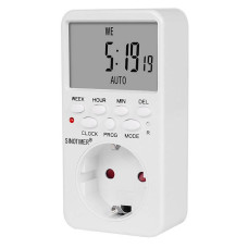 Розетка c цифровим тижневим таймером Sinotimer TM519, 16A, 3000W, 230V