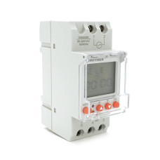 Реле часу Sinotimer TM920BK, на DIN-рейку, LCD, програмований, змінна батарея, 30А, 85-265V, 87х65х36 мм