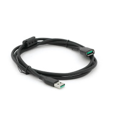 Подовжувач VEGGIEG V-U105, USB 2.0 AM/AF, 1,0m, Black, Пакет