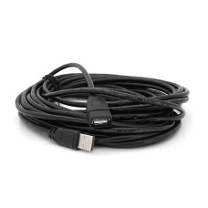 Подовжувач USB 2.0 AM/AF, 10.0m, 1 ферит, Black