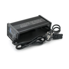Зарядний пристрій для акумуляторів LiFePo4 72V(87,6V), 24S, 10A, штекер Triangle plug (T-tipe/IEC/C13 N+L-), 185x88x60mm