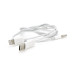 Кабель-перехідник JH-CM32 Jack 3.5mm(M) => Lighting(M)+Type-C(M), 1м, White, Box