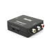 Конвертер Mini, HDMI to AV, ВИХІД 3RCA(мама) на ВХІД HDMI(мама), 720P/1080P, Black, BOX