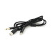 Перехідник KIN KY-233 Jack 3.5mm(M)=>Type-C(M) +Lighting(M), 110см, Black, Box