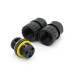 Кабельний з'єднувач EW-M16-2P, під кабель 3,5-7 мм, 2P, 17.5A, 450V, Black