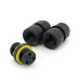 Кабельний з'єднувач EW-M16-2P, під кабель 3,5-7 мм, 2P, 17.5A, 450V, Black