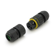 Кабельний з'єднувач EW-M16-2P, під кабель 3,5-7 мм, 2P, 17.5A, 450V, Black