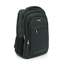 Рюкзак для ноутбука 15.6", Must, матеріал нейлон/полієстр/тканина оксфорд, 6 від поділів, вихід під USB-кабель, 20-35L, чорний
