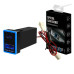 АЗУ врізне 130W-D01T03-С, PD+QC, Type-C: 100W, USB: 30W, LED підсвічування, комплект дротів з роз'ємами, 33x22х58mm, Black