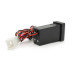 АЗУ врізне 130W-D01T03-С, PD+QC, Type-C: 100W, USB: 30W, LED підсвічування, комплект дротів з роз'ємами, 33x22х58mm, Black