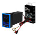 АЗУ врізне 130W-D01T03-Fuse, PD+QC, Type-C: 100W, USB: 30W, LED підсвічування, комплект проводів з роз'ємами та запобіжником, 33x22х58mm, Black