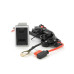 АЗУ врізне 130W-D01T03-Fuse, PD+QC, Type-C: 100W, USB: 30W, LED підсвічування, комплект проводів з роз'ємами та запобіжником, 33x22х58mm, Black