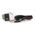 Flush-mounted car charger 38W-L01T03-Fuse, PD+QC, Type-C: 20W, USB: 18W, soldering wire kit with fuse, 33x22x58mm, Black