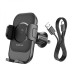 Автотримач BOROFONE BH204+ Wireless Charging 15W, кріплення на торпеду, клямка 50-90мм, Black, Box